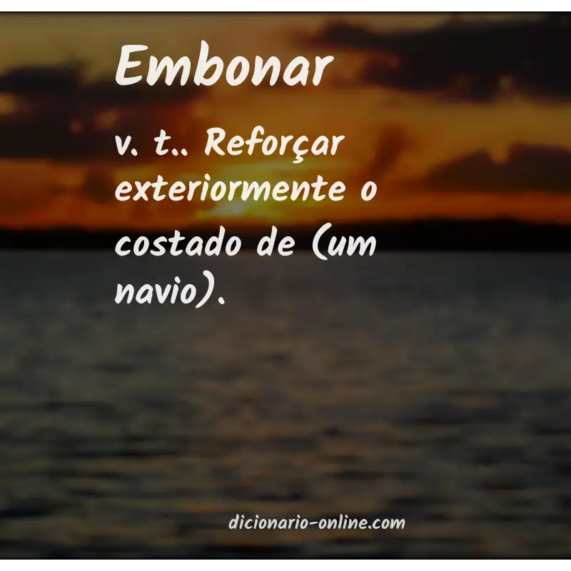 Significado de embonar