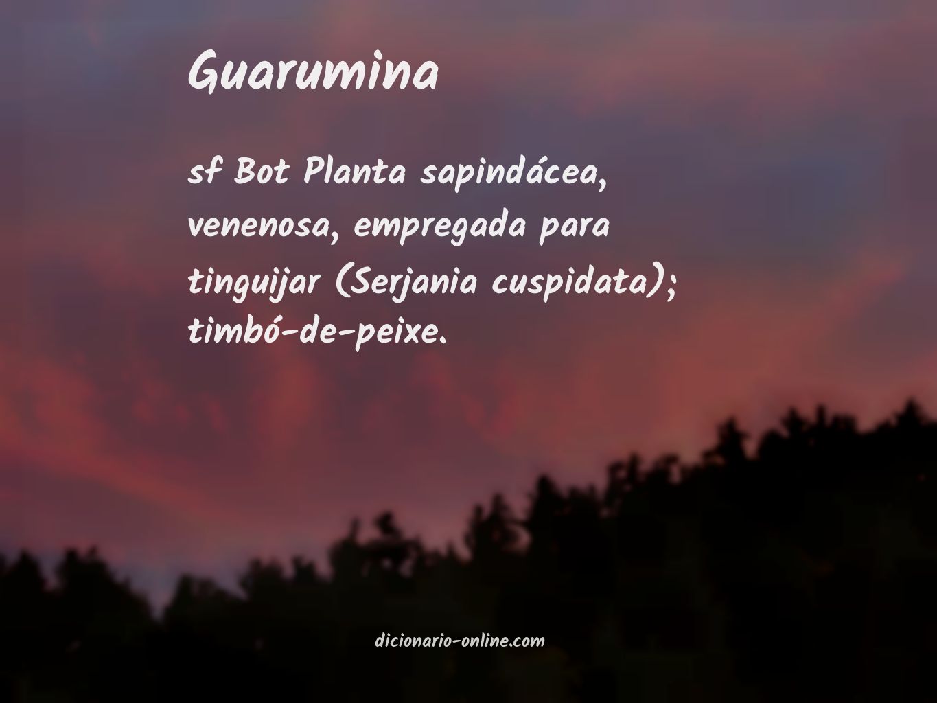 Significado de guarumina