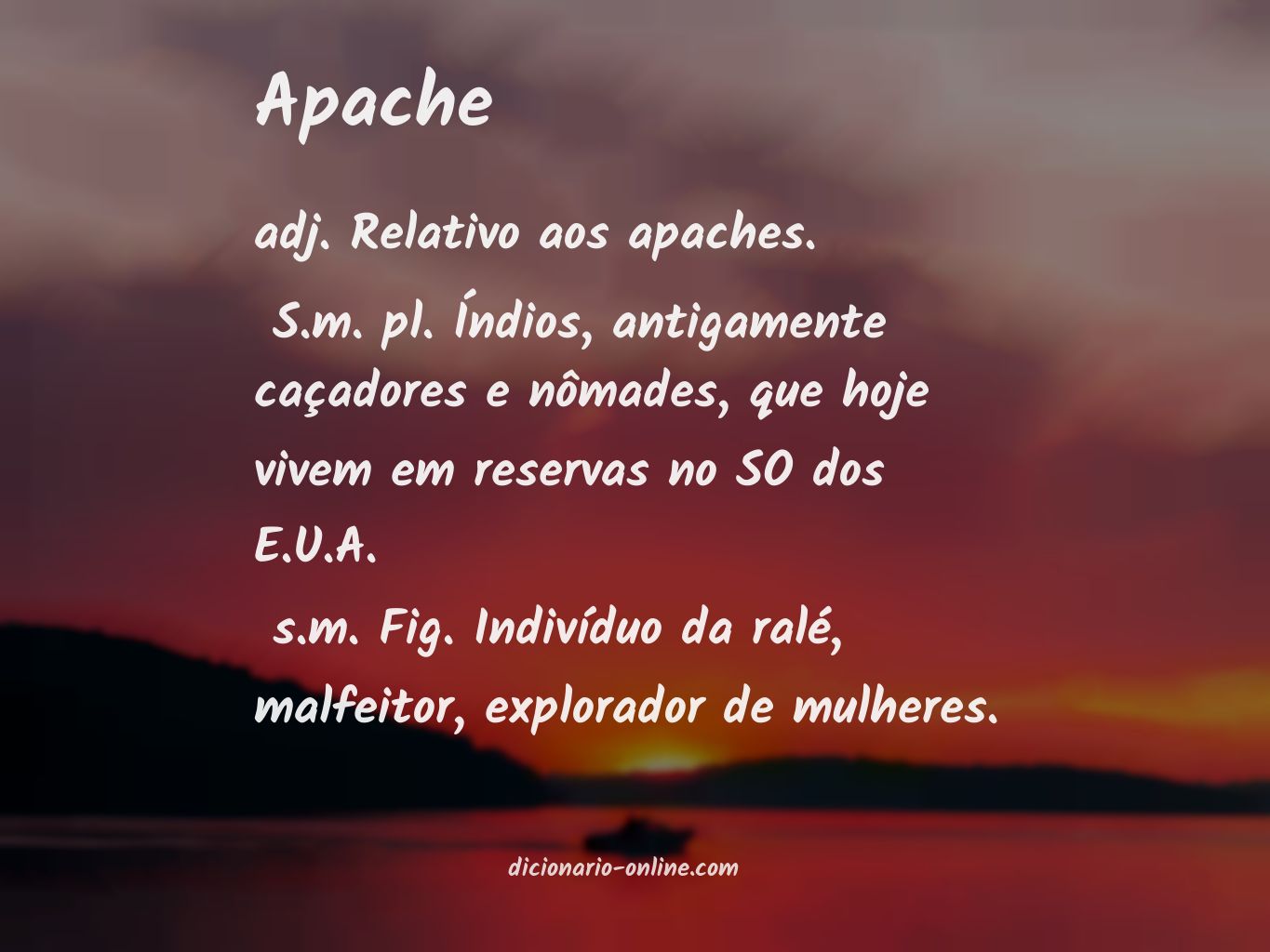 Significado de apache