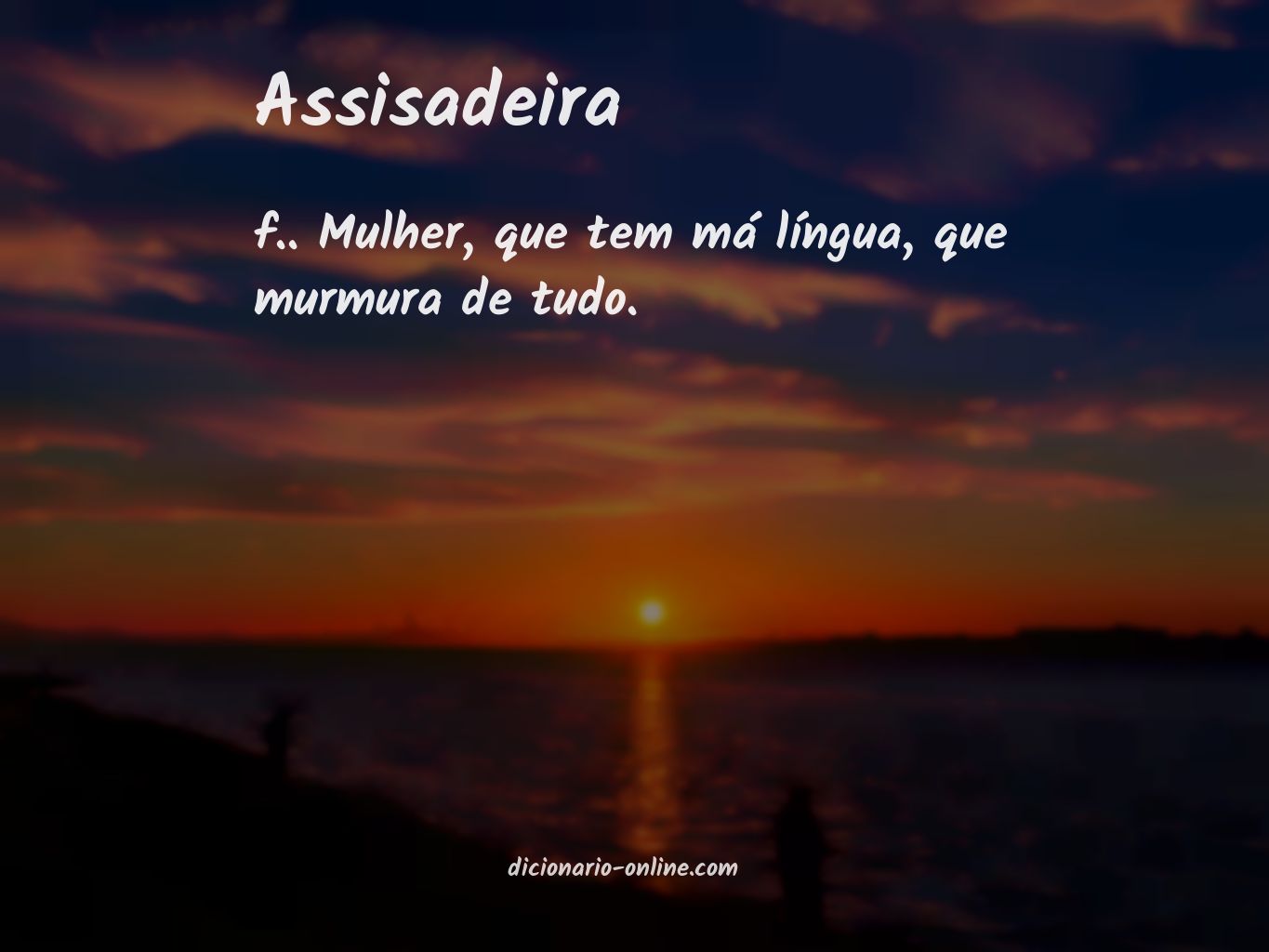 Significado de assisadeira