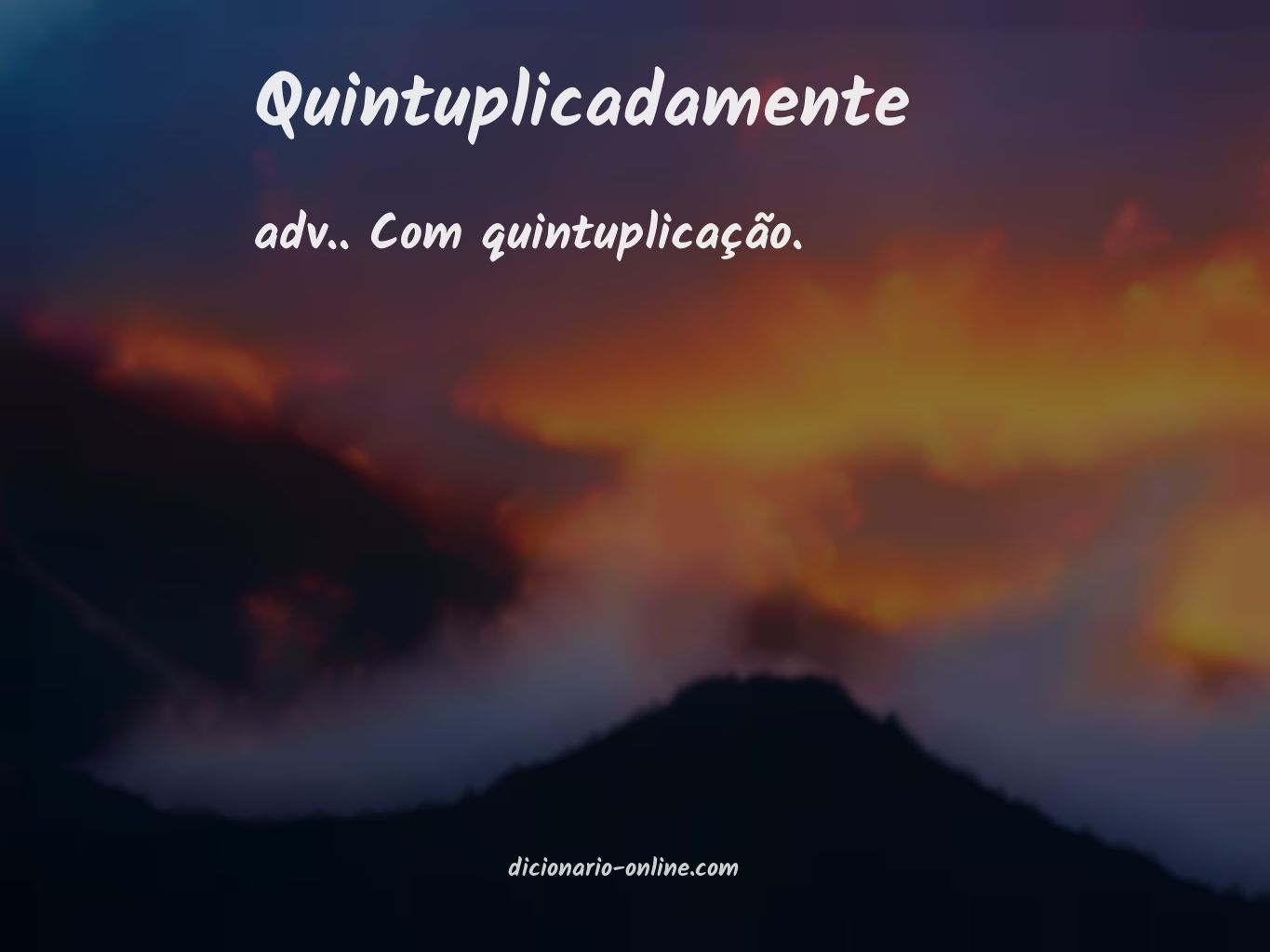 Significado de quintuplicadamente