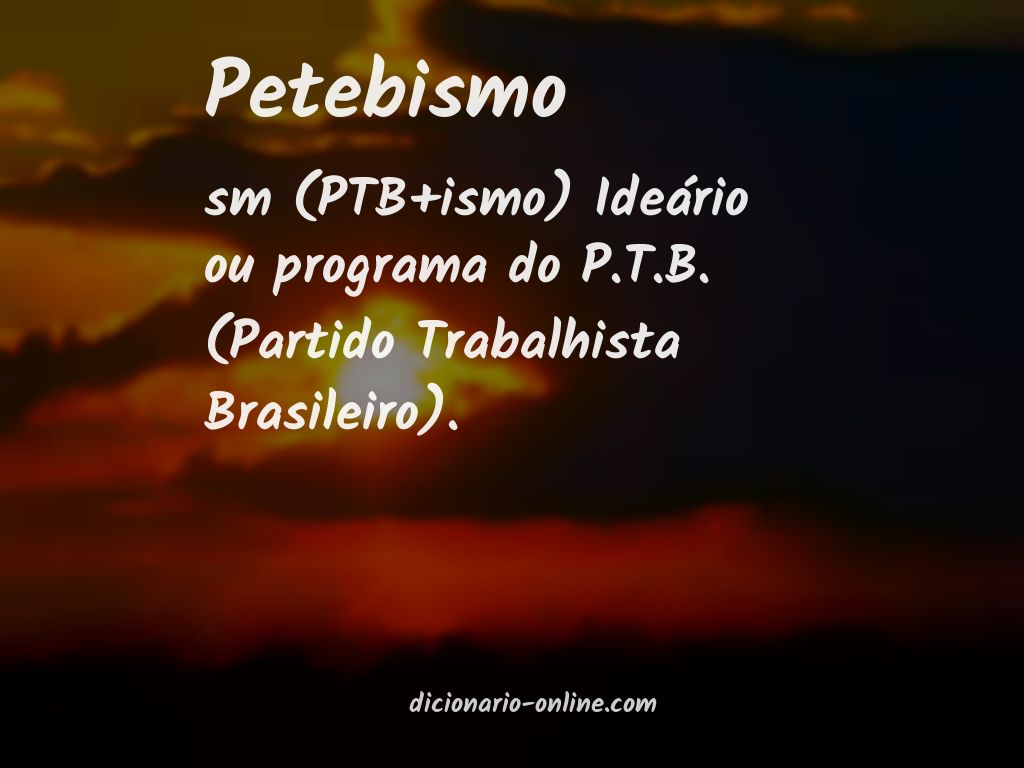 Significado de petebismo