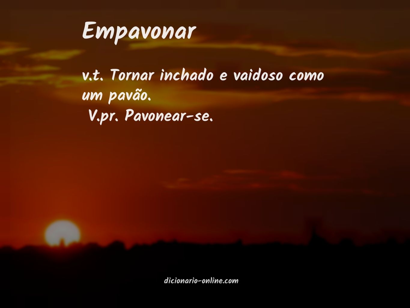 Significado de empavonar