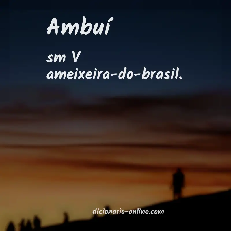 Significado de ambuí