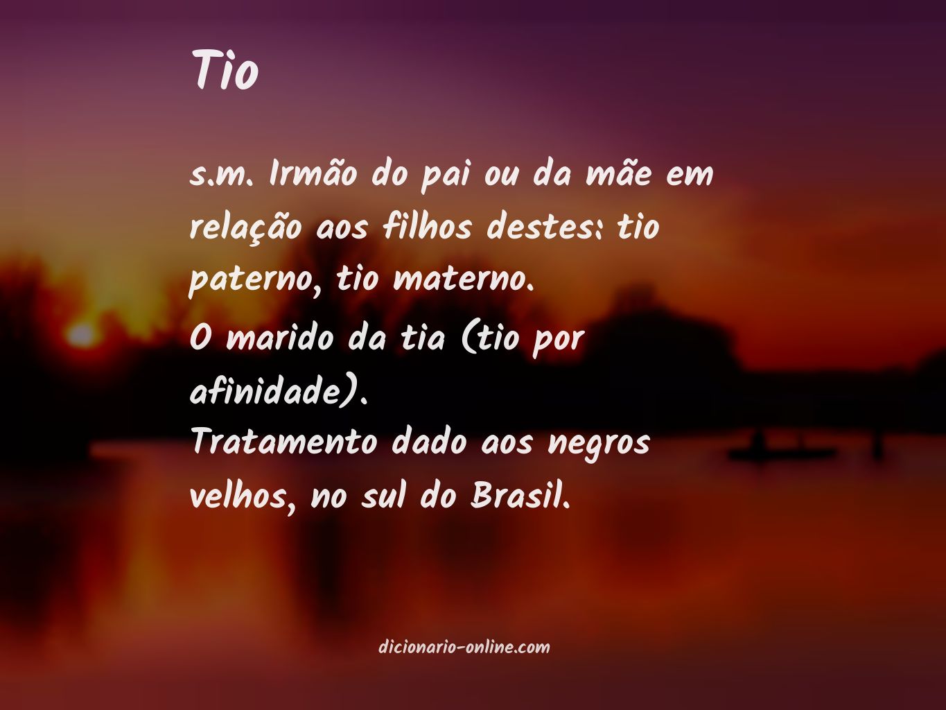 Significado de tio