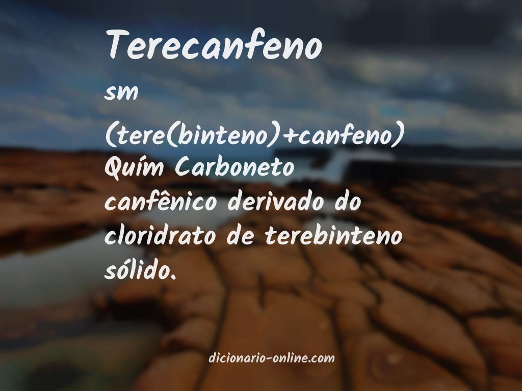 Significado de terecanfeno