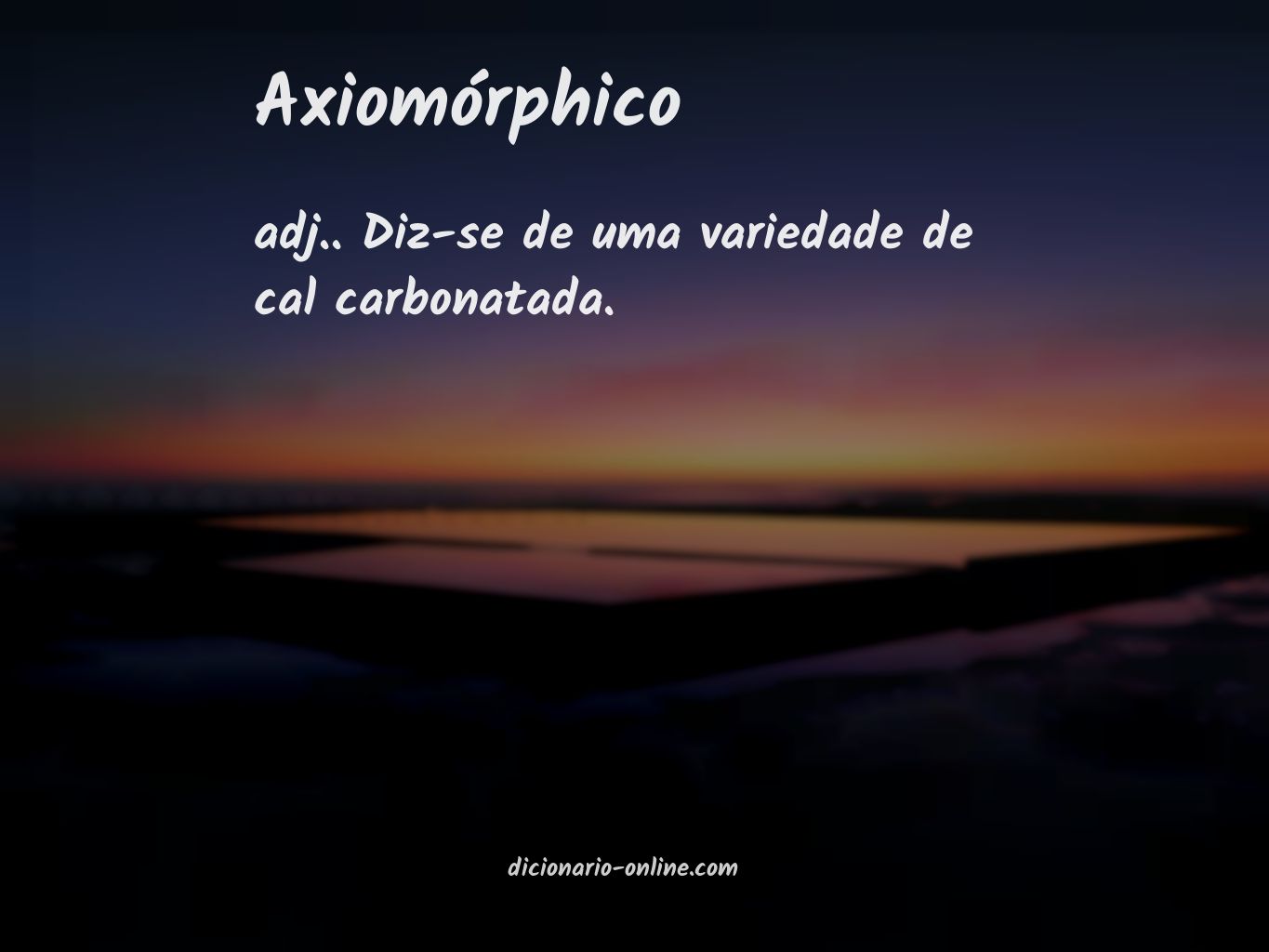 Significado de axiomórphico