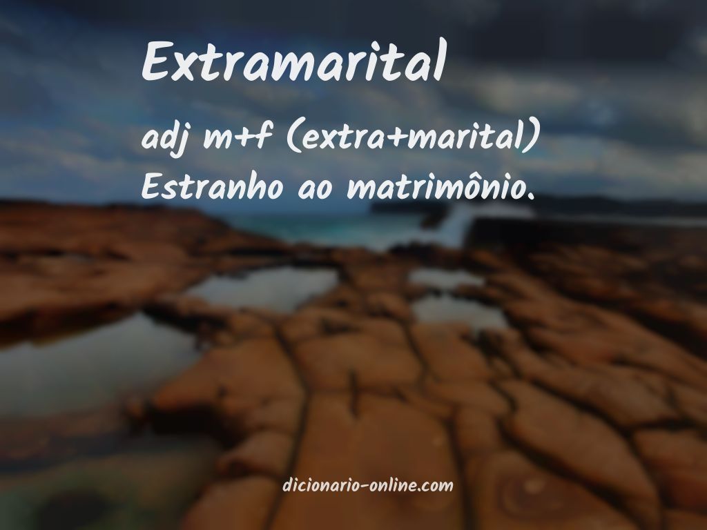 Significado de extramarital