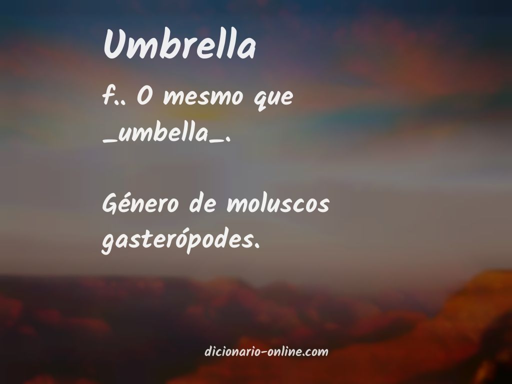 Significado de umbrella