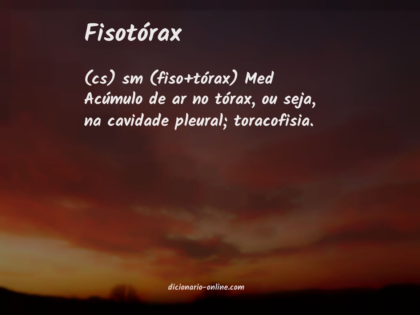 Significado de fisotórax
