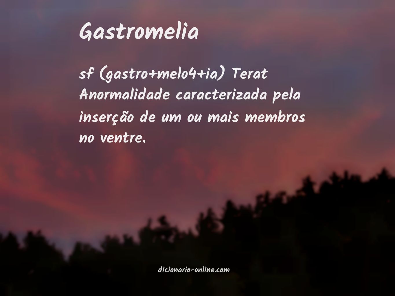 Significado de gastromelia