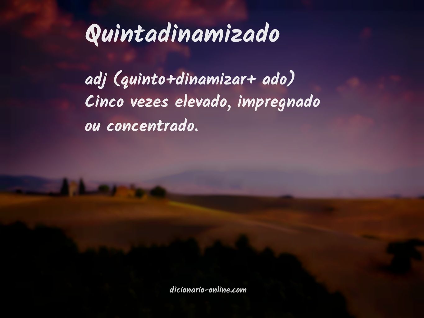 Significado de quintadinamizado