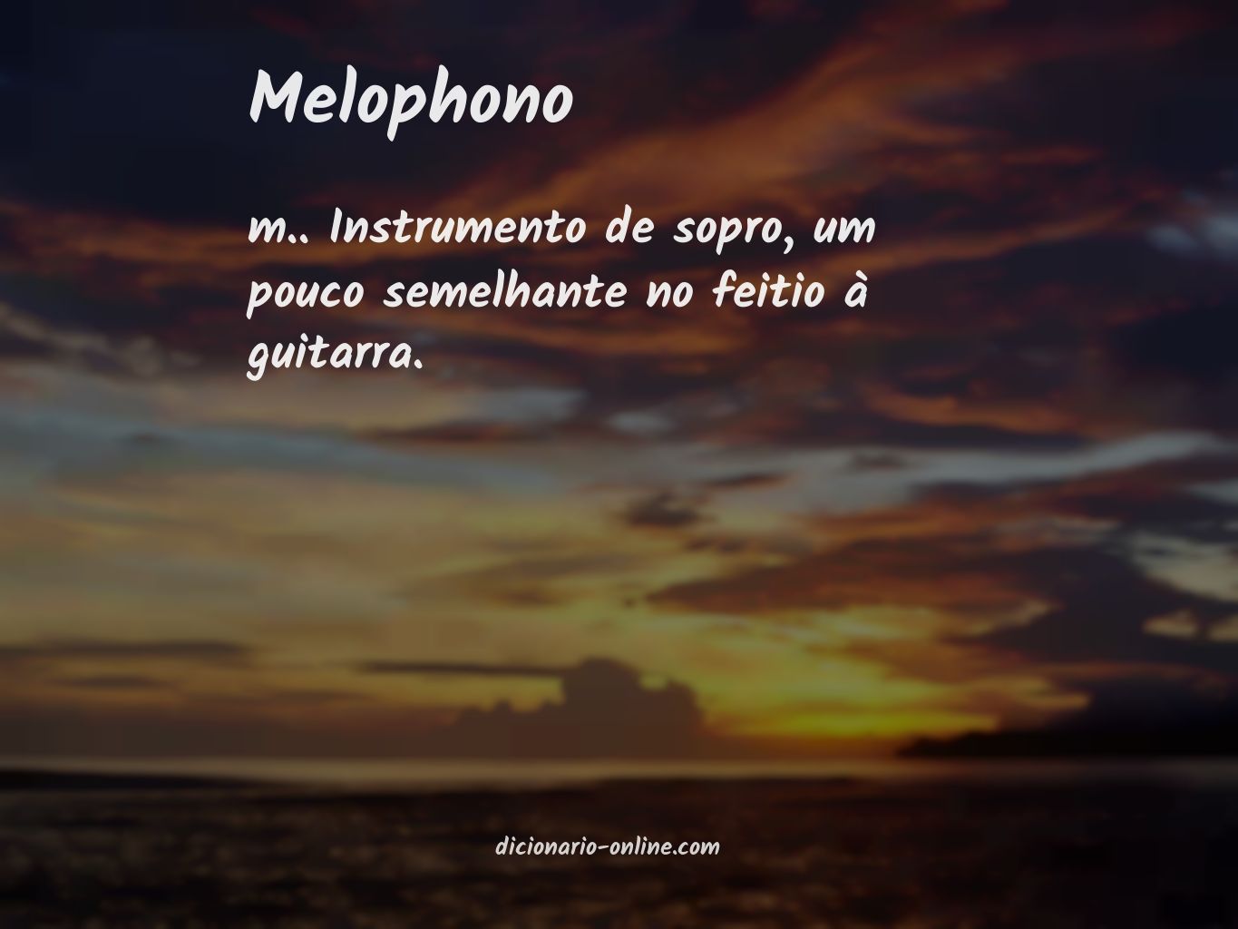 Significado de melophono