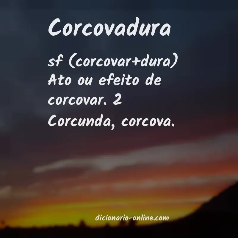 Significado de corcovadura