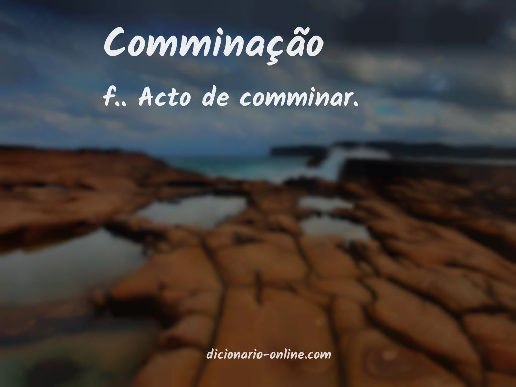 Significado de comminação