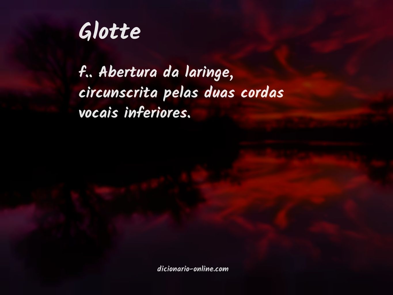 Significado de glotte