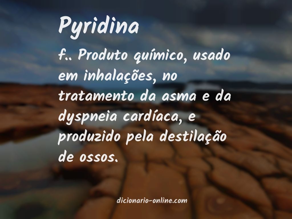 Significado de pyridina