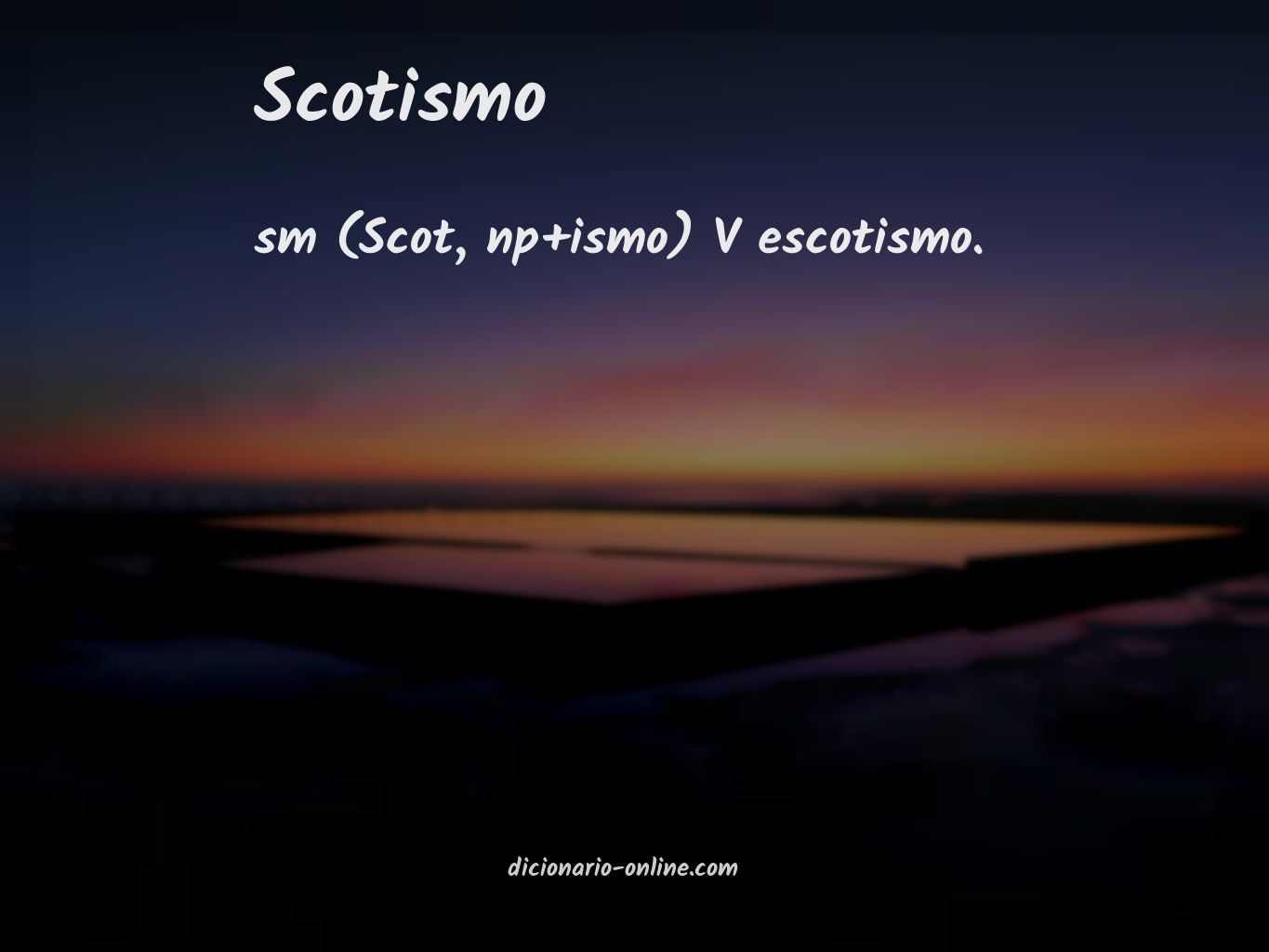 Significado de scotismo