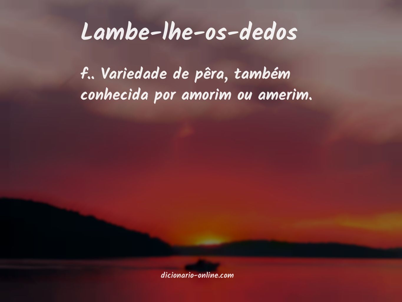 Significado de lambe-lhe-os-dedos