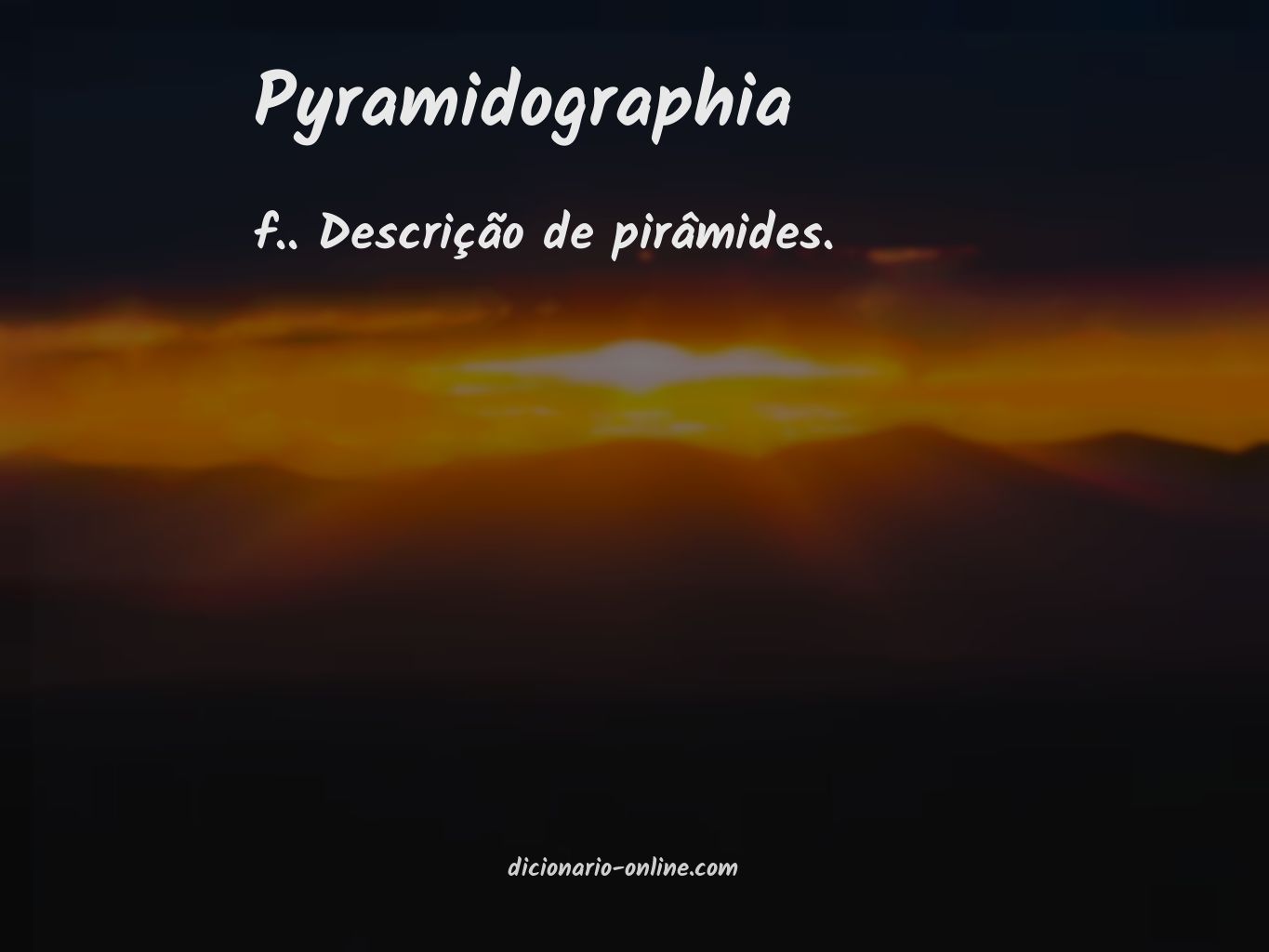 Significado de pyramidographia