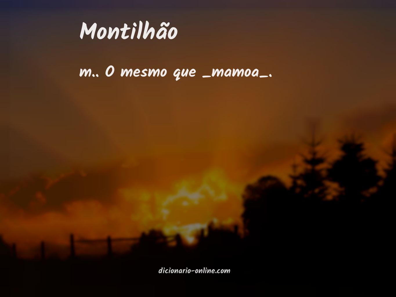 Significado de montilhão