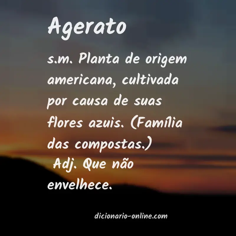 Significado de agerato
