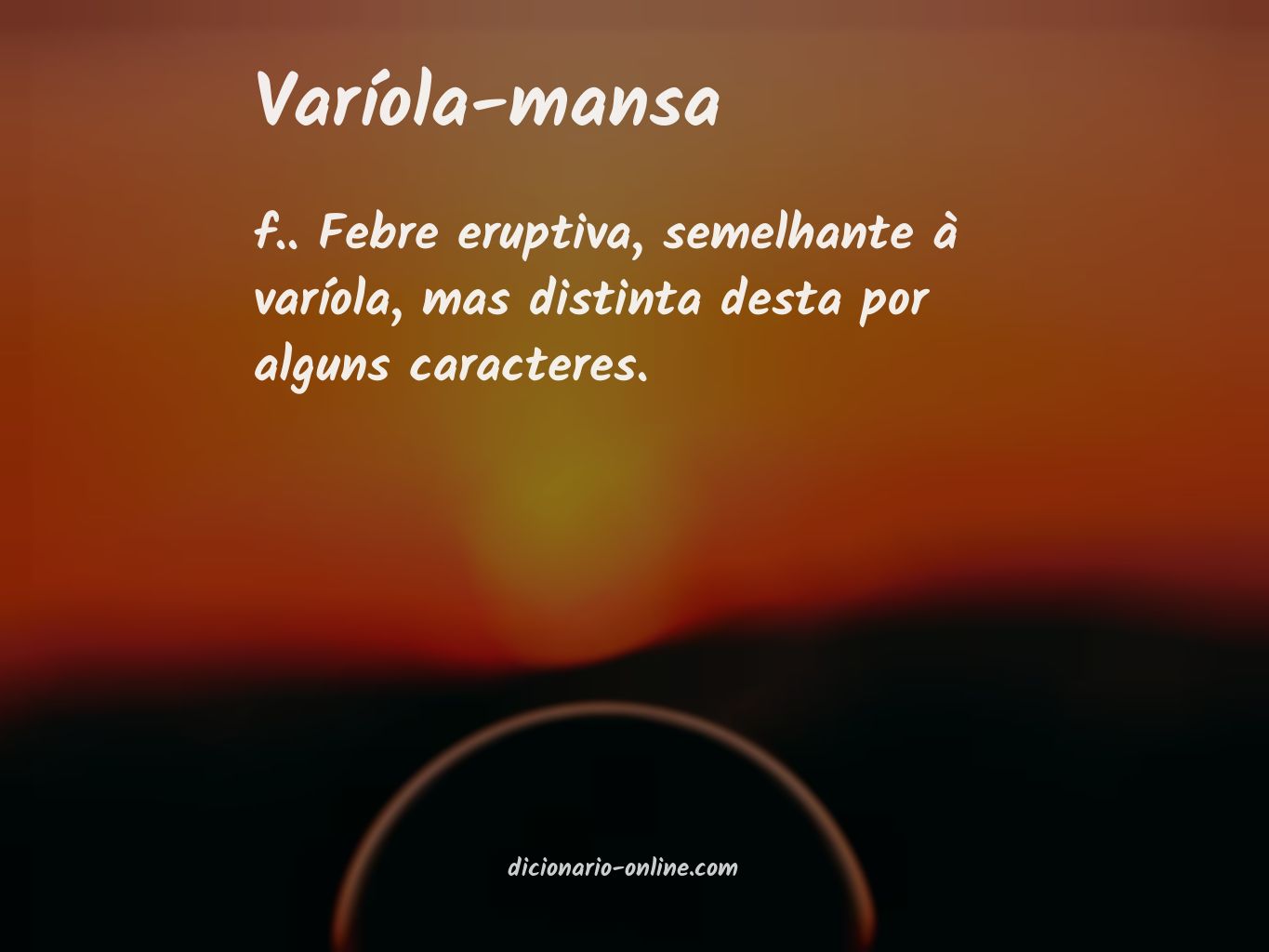 Significado de varíola-mansa