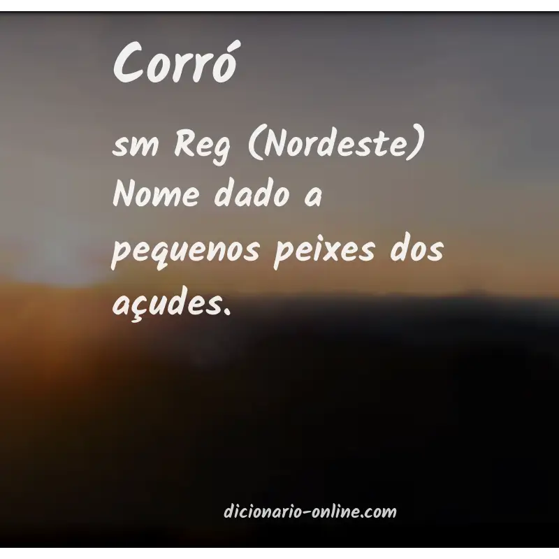 Significado de corró