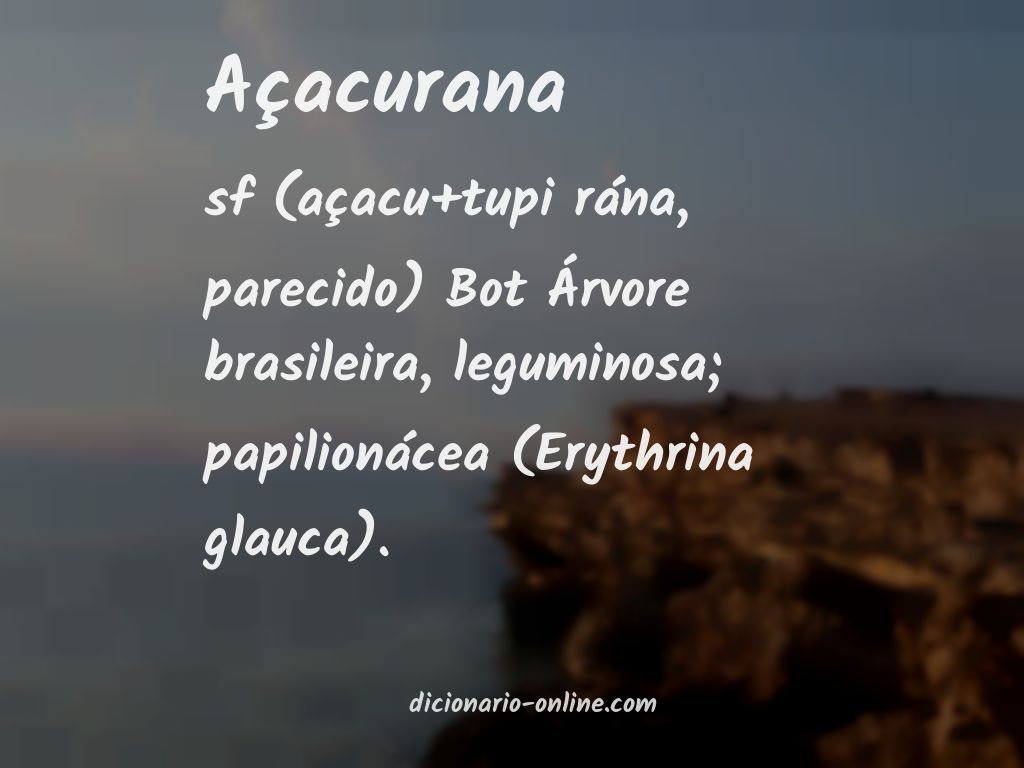 Significado de açacurana