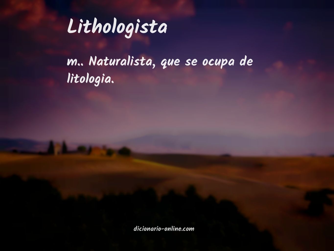 Significado de lithologista