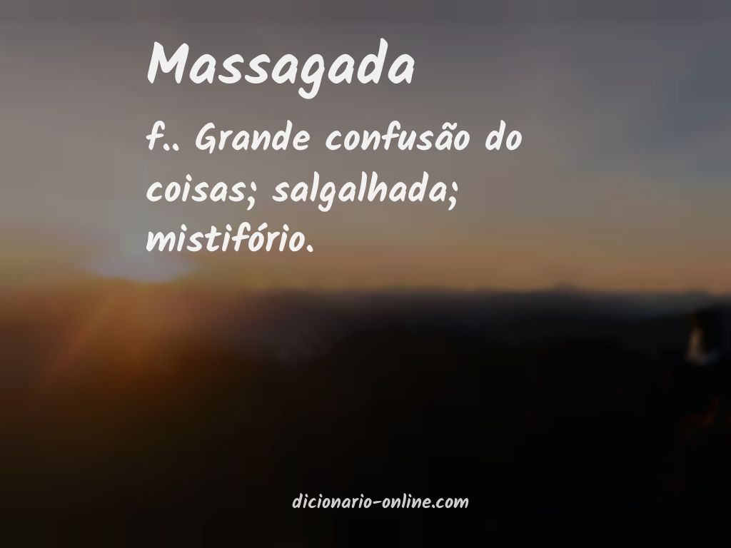 Significado de massagada