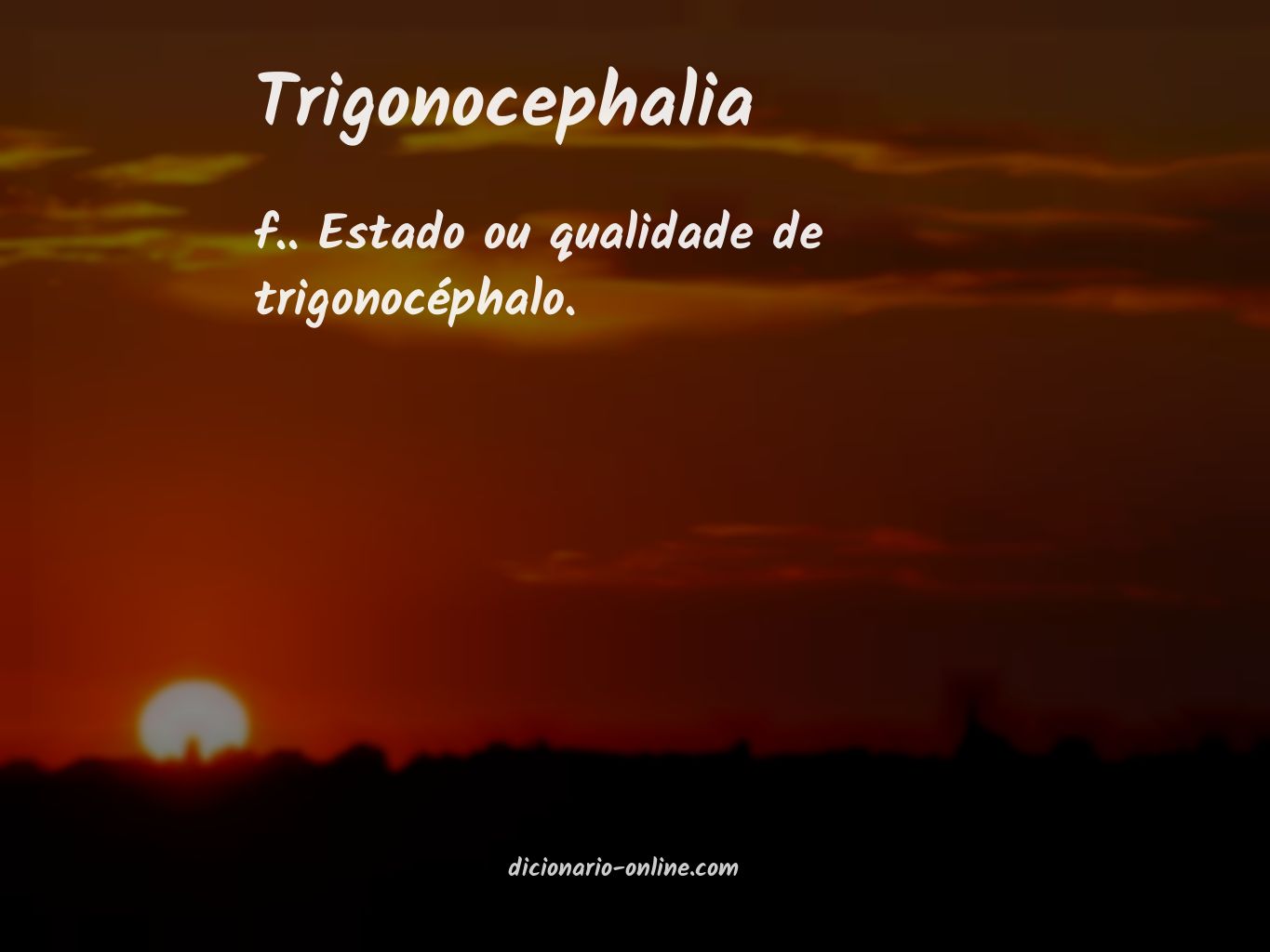 Significado de trigonocephalia