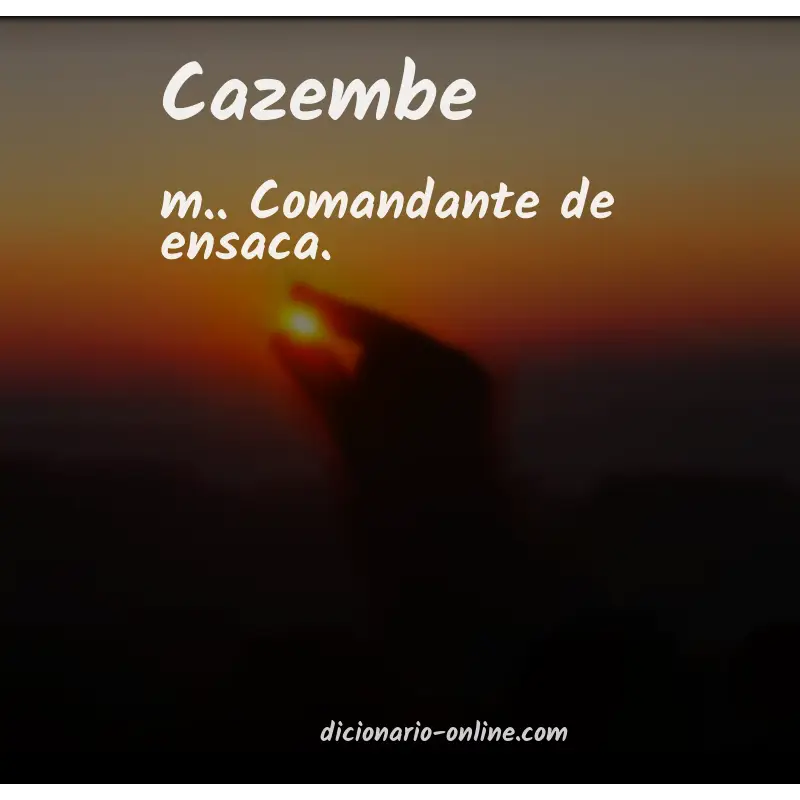 Significado de cazembe