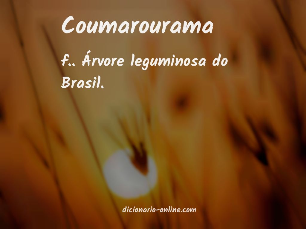 Significado de coumarourama