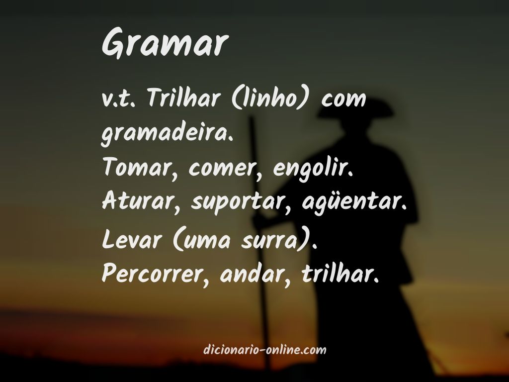 Significado de gramar