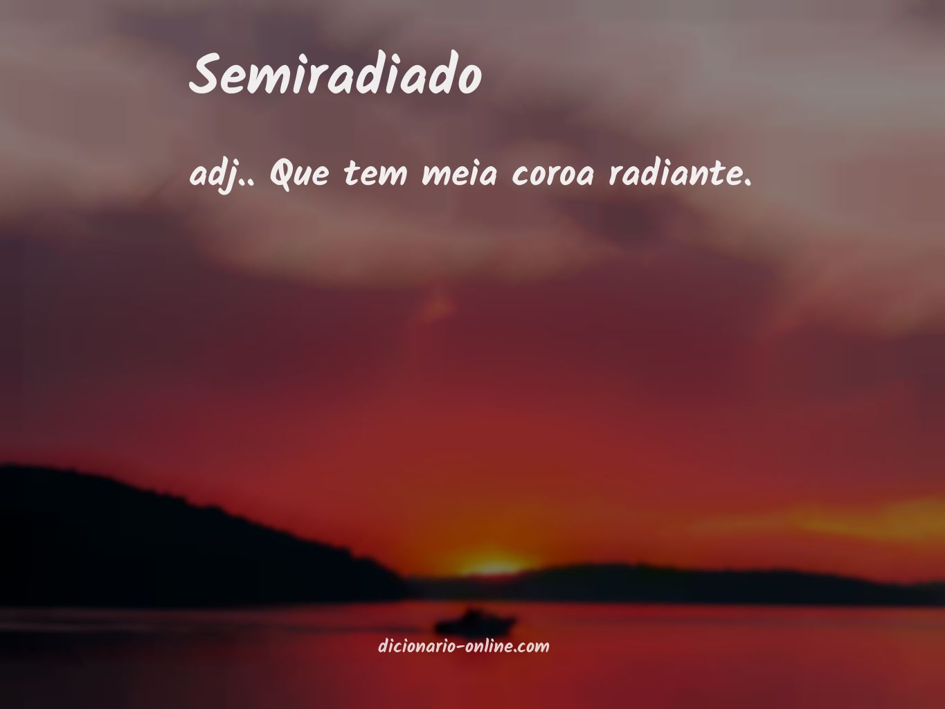 Significado de semiradiado