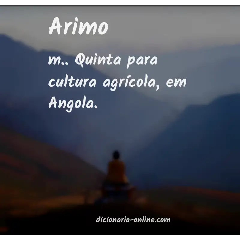 Significado de arimo