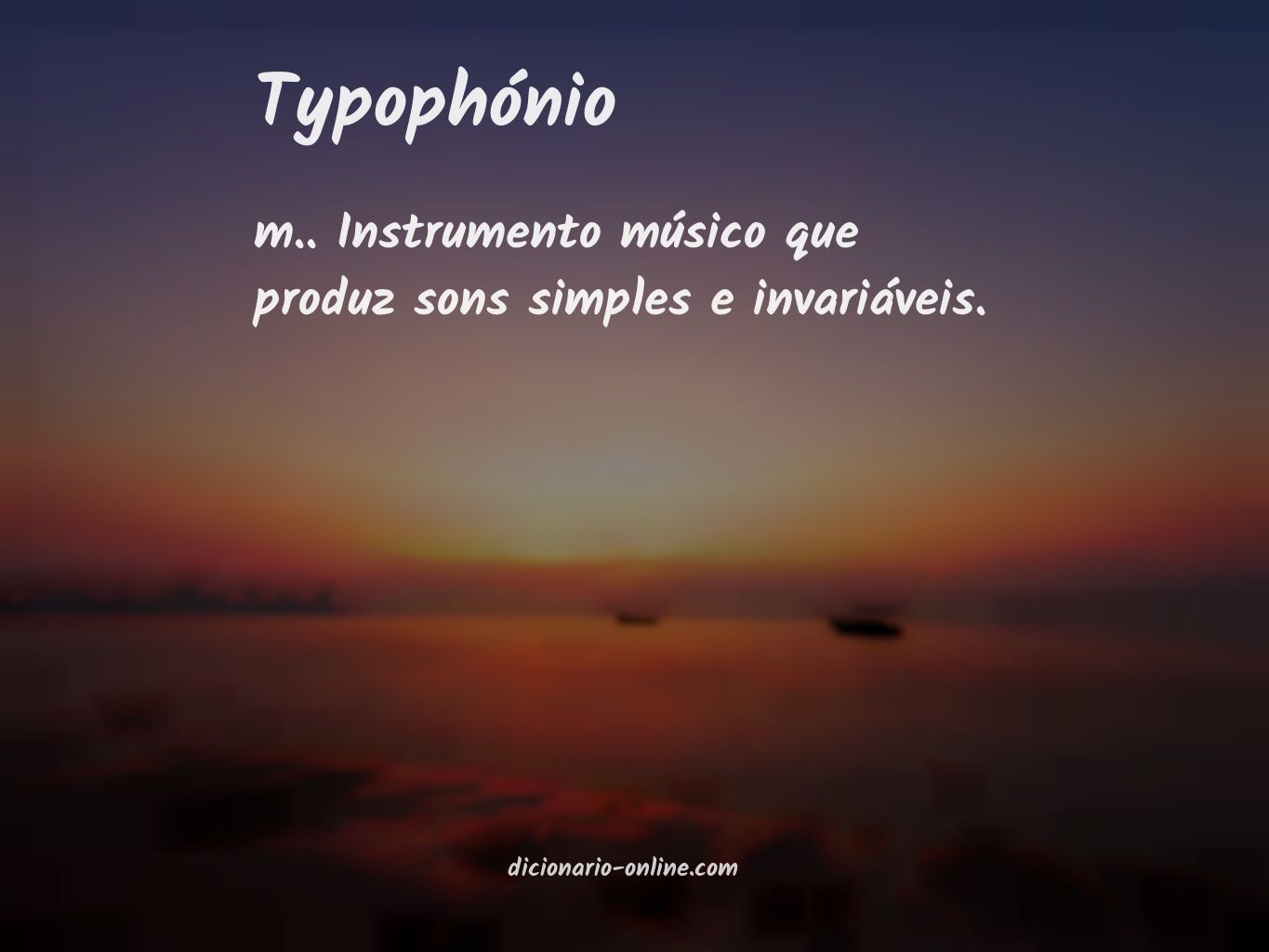 Significado de typophónio