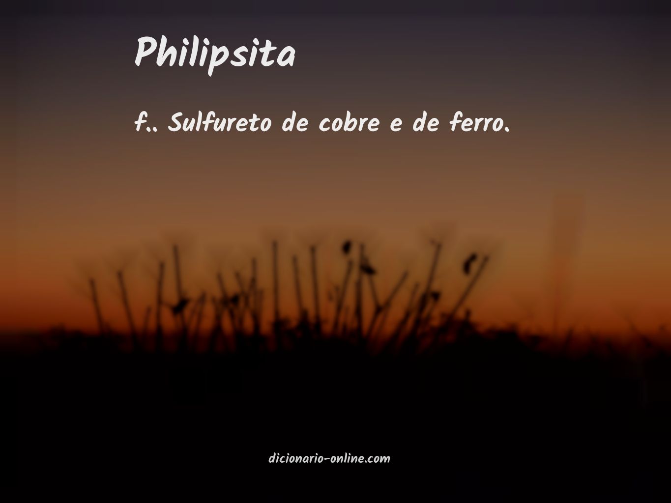 Significado de philipsita