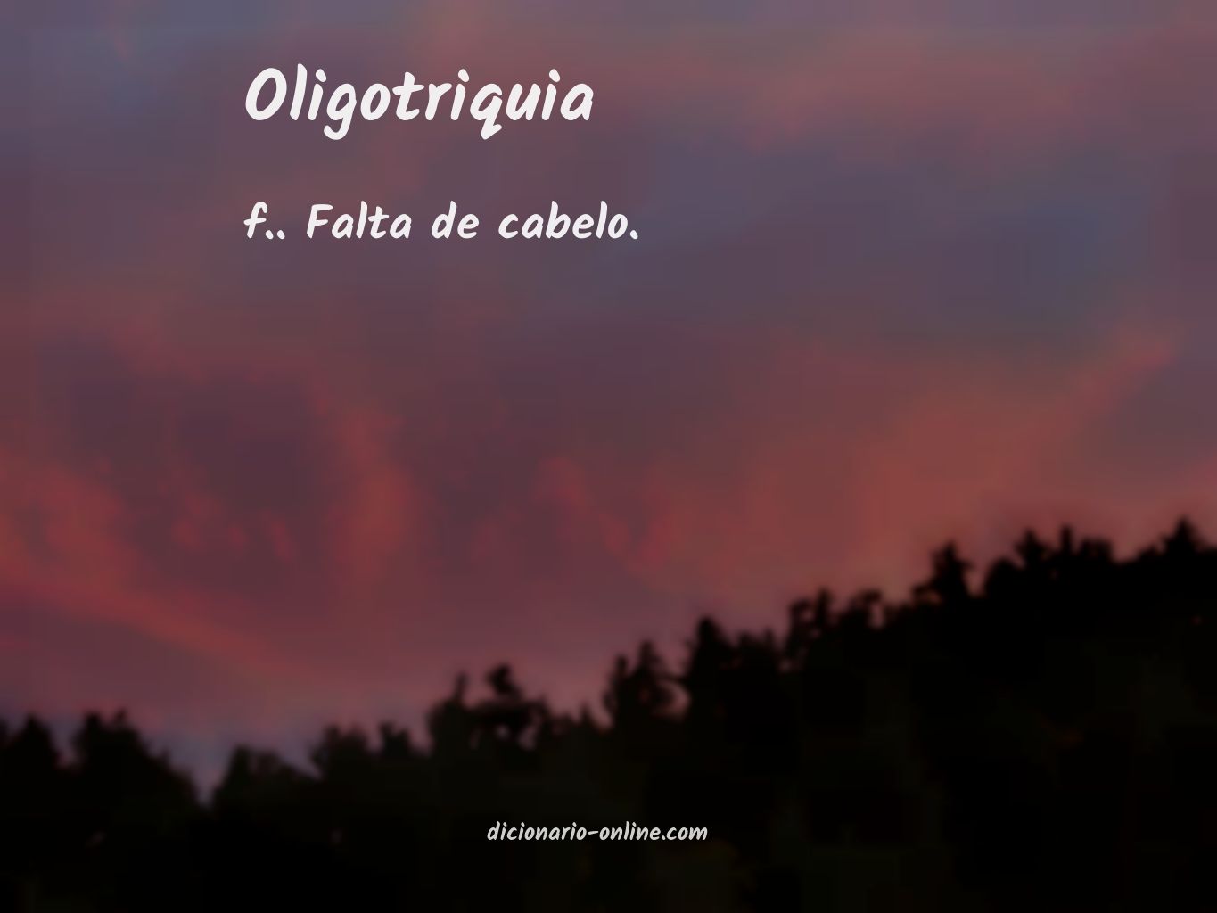 Significado de oligotriquia