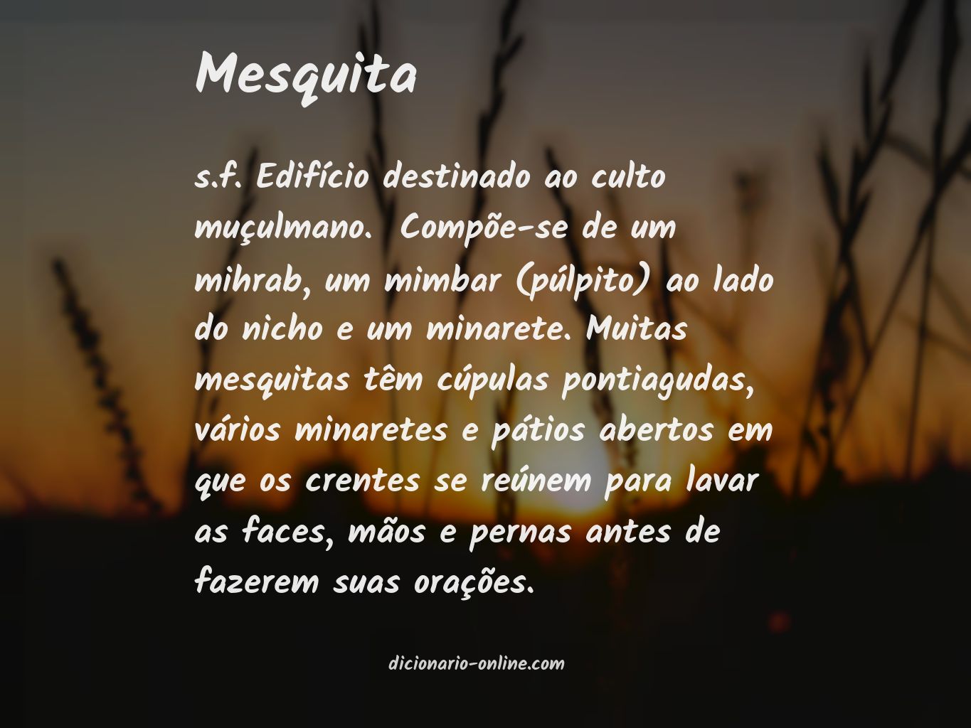 Significado de mesquita