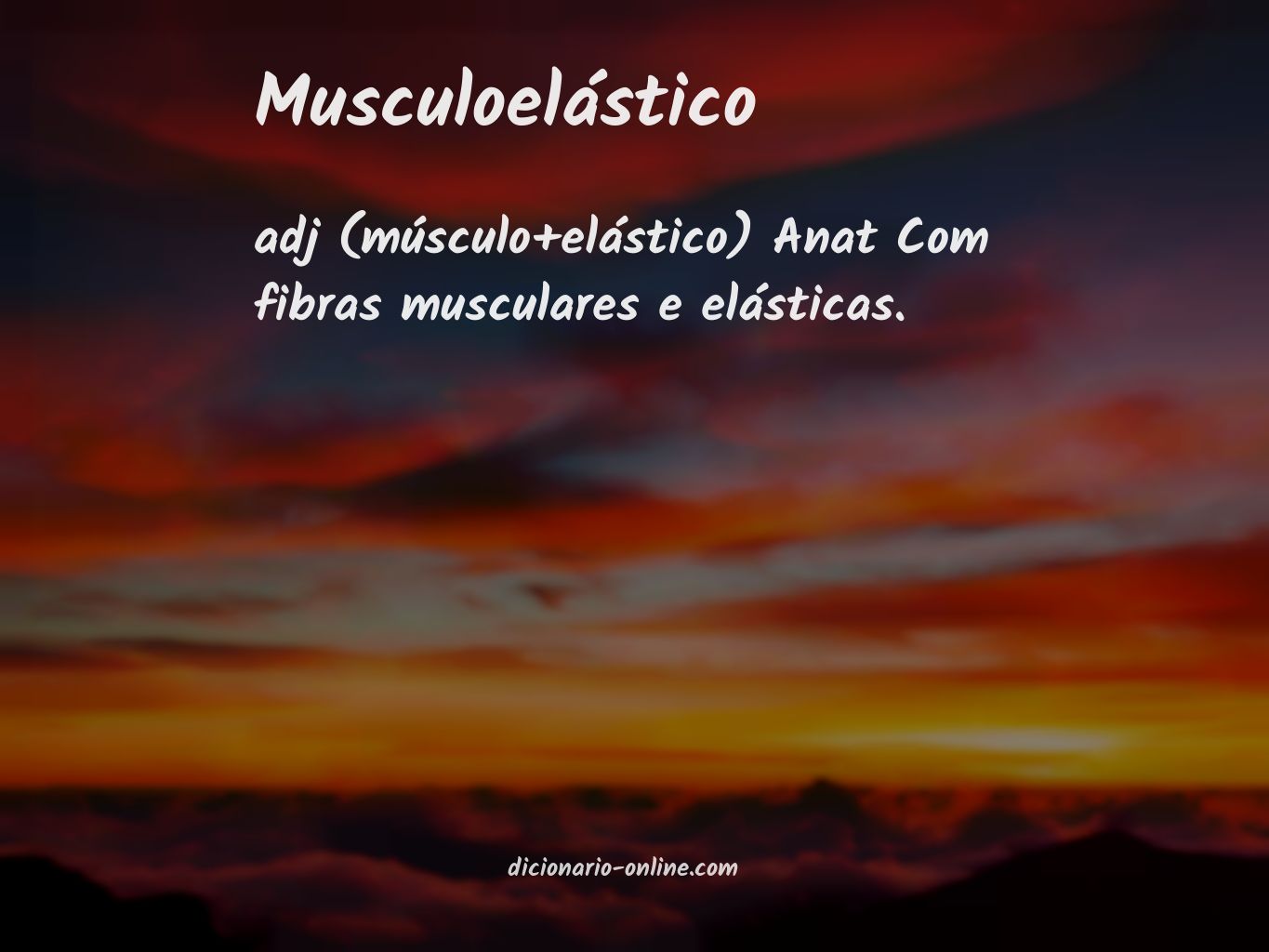 Significado de musculoelástico