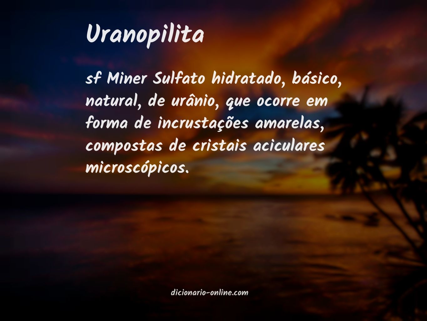 Significado de uranopilita