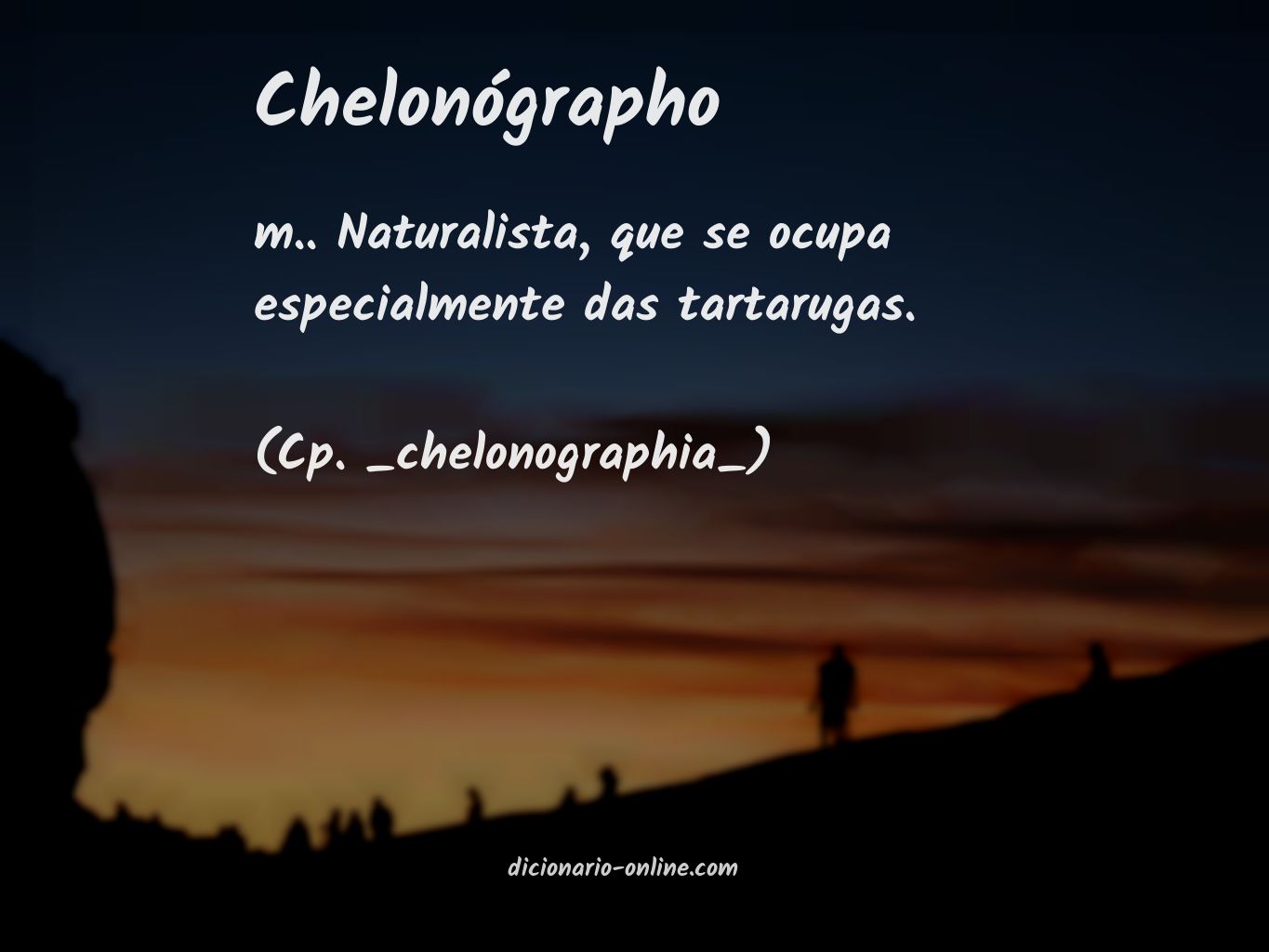 Significado de chelonógrapho