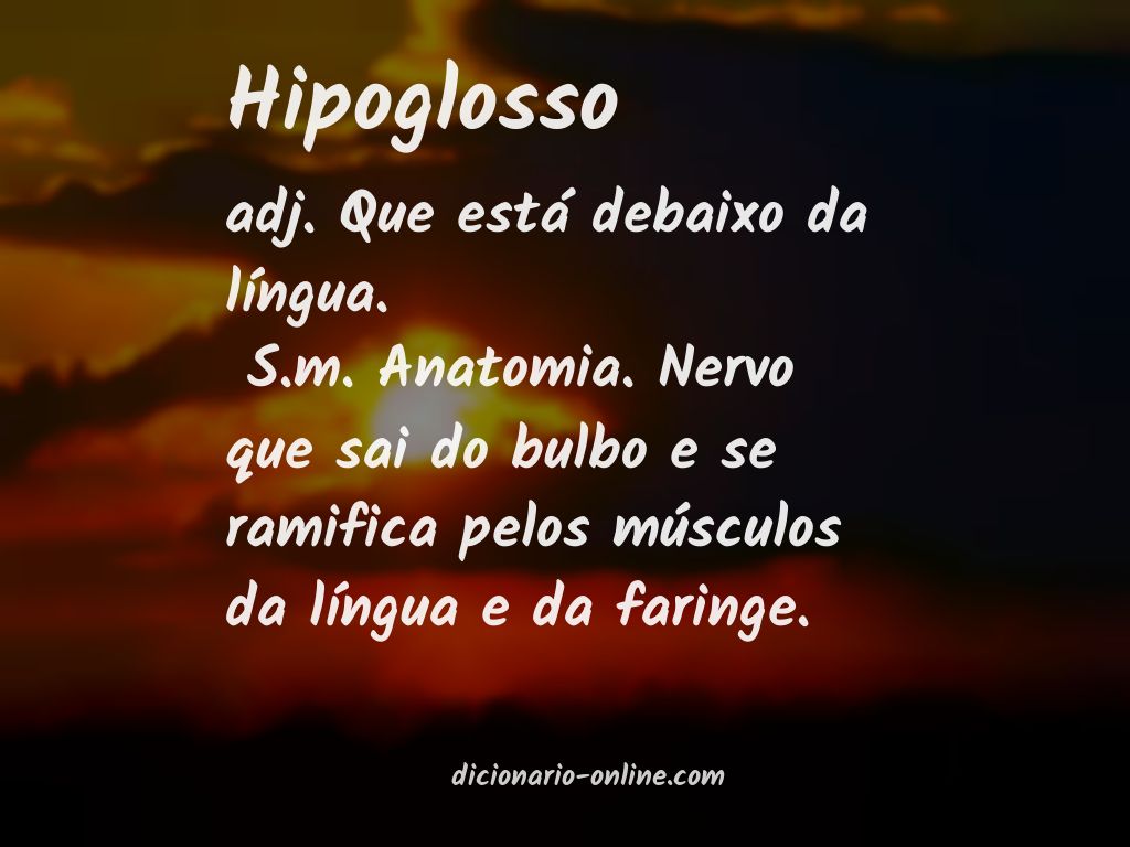 Significado de hipoglosso