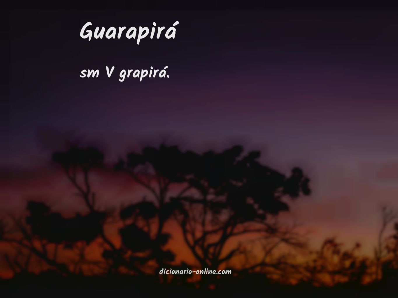 Significado de guarapirá