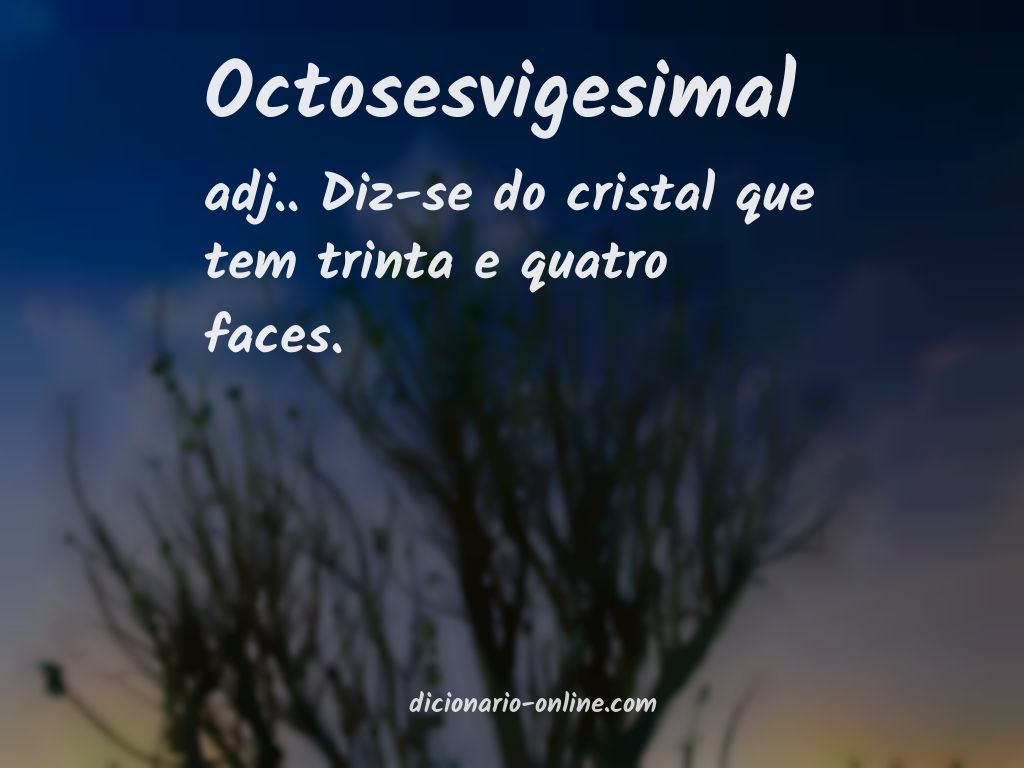 Significado de octosesvigesimal