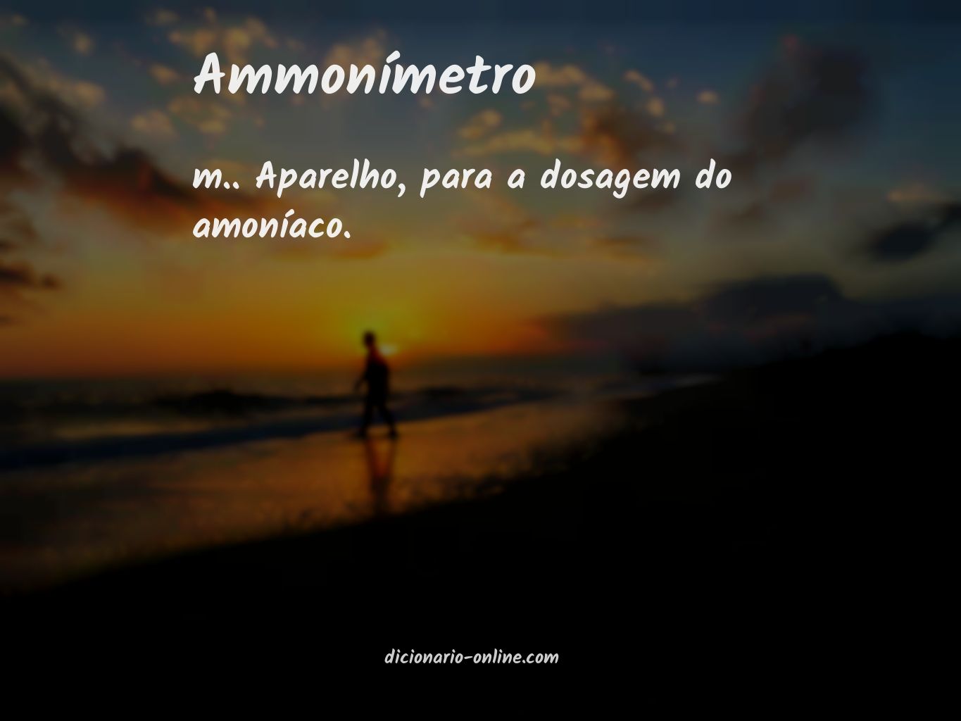 Significado de ammonímetro