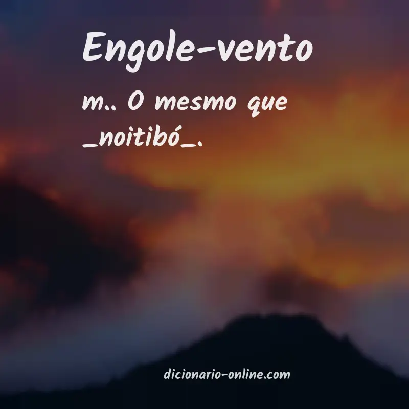 Significado de engole-vento