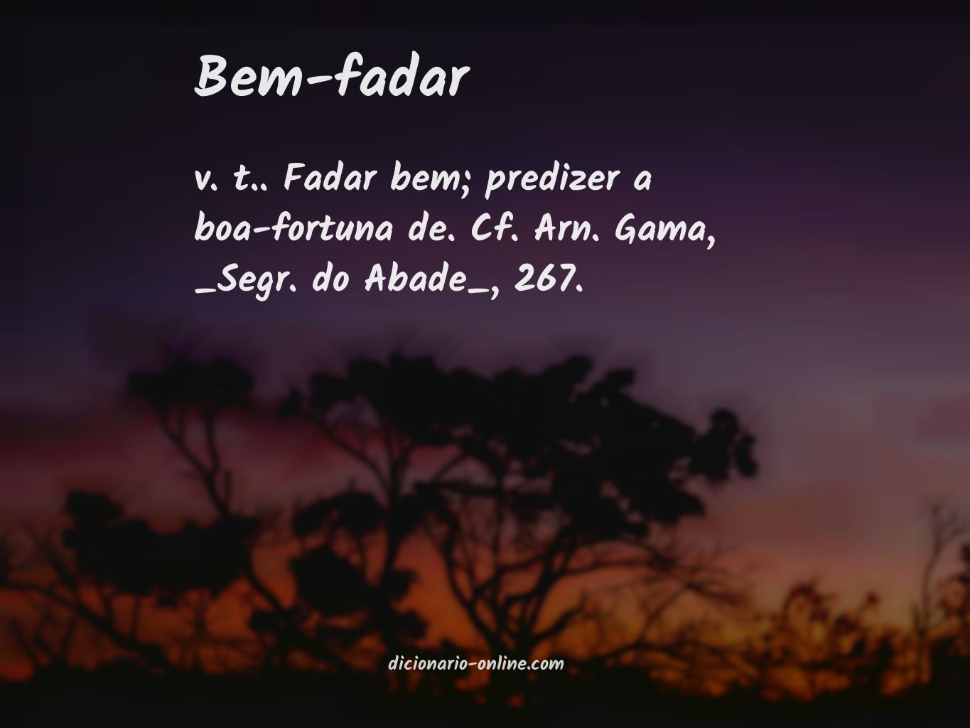 Significado de bem-fadar